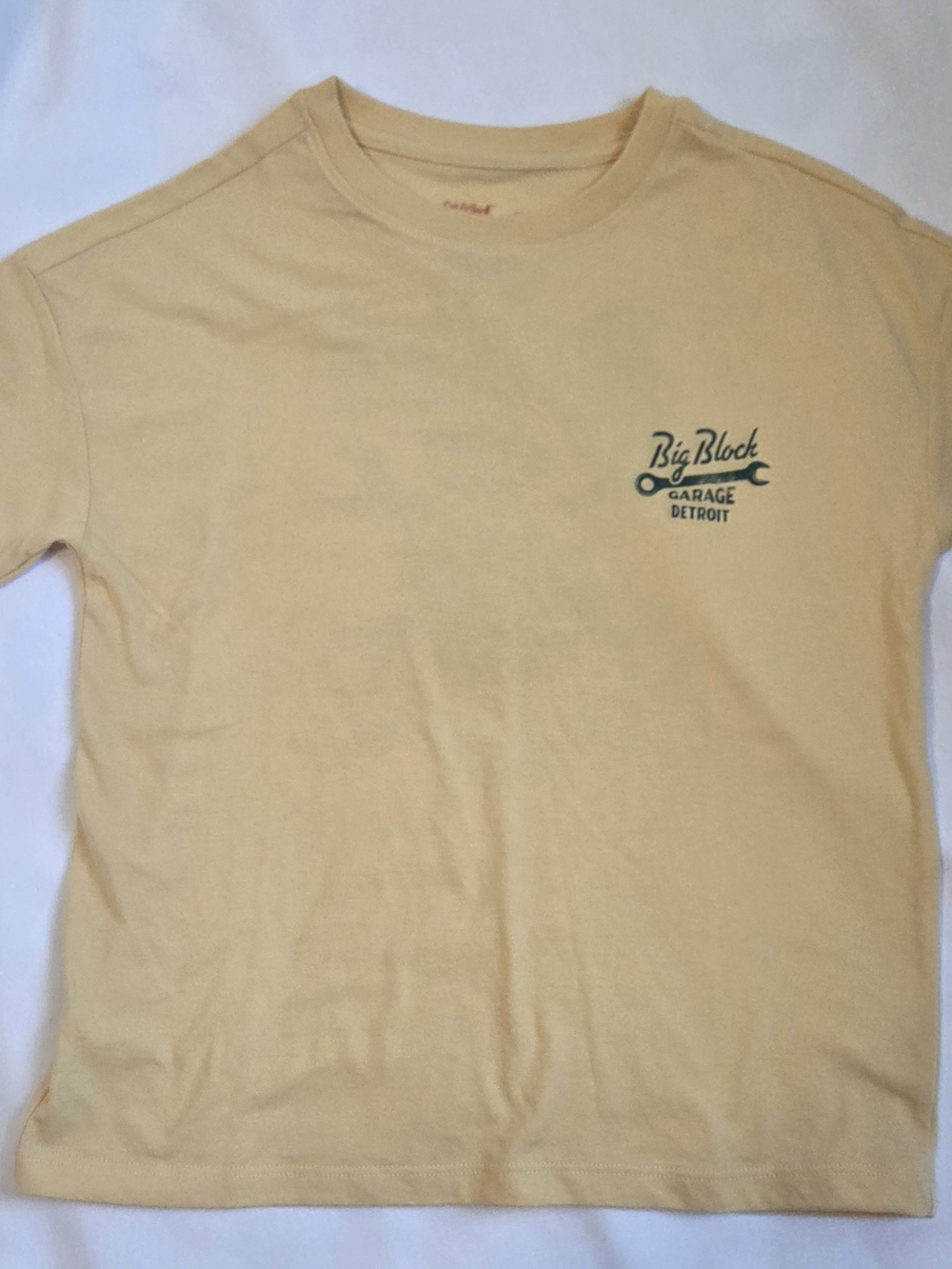 Cat & Jack Yellow Crewneck Tee with Subtle Graphic